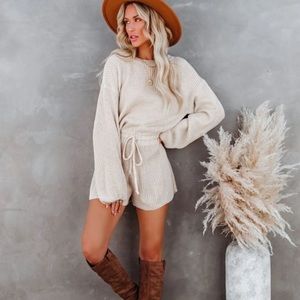 NWOT Richie Knit Drawstring Romper